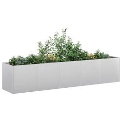 Jardini&egrave;re 200x40x40 cm acier galvanis&eacute;