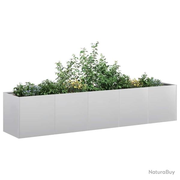 Jardini�re 200x40x40 cm acier galvanis� alsavelo