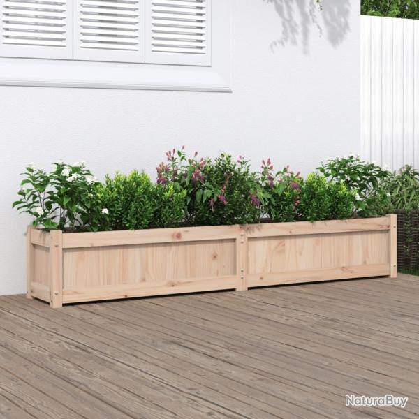 Jardinire 180x31x31 cm bois de pin massif alsavelo
