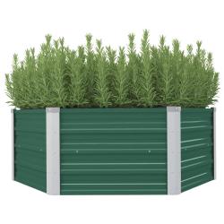 Jardini&egrave;re 129 x 129 x 46 cm cm Acier galvanis&eacute; Vert
