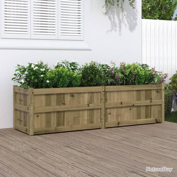 Jardinire 180x50x50 cm bois de pin imprgn alsavelo