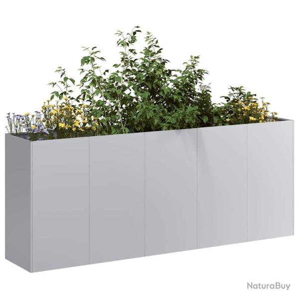 Jardini�re 200x40x80 cm acier galvanis�