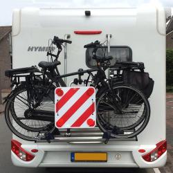 ProPlus Panneau d'avertissement arri&egrave;re plastique r&eacute;flecteurs 50x50 cm alsavelo