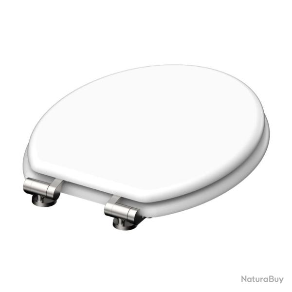SCH�TTE Si�ge de toilette WHITE noyau de bois alsavelo