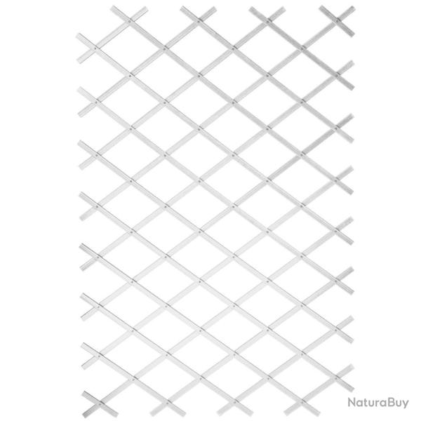 Palissade de jardin 50 x 150 cm PVC Blanc alsavelo