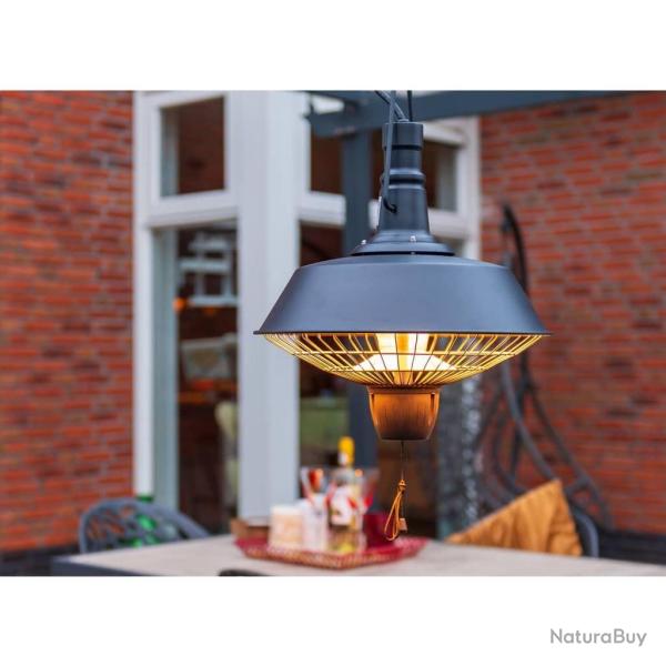Sunred Chauffage suspendu Indus 2100 W Halog�ne Noir RSH16