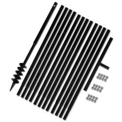 B&ecirc;che et tari&egrave;re manuelle 80 mm Avec Rallonge m&egrave;che tari&egrave;re 13 m