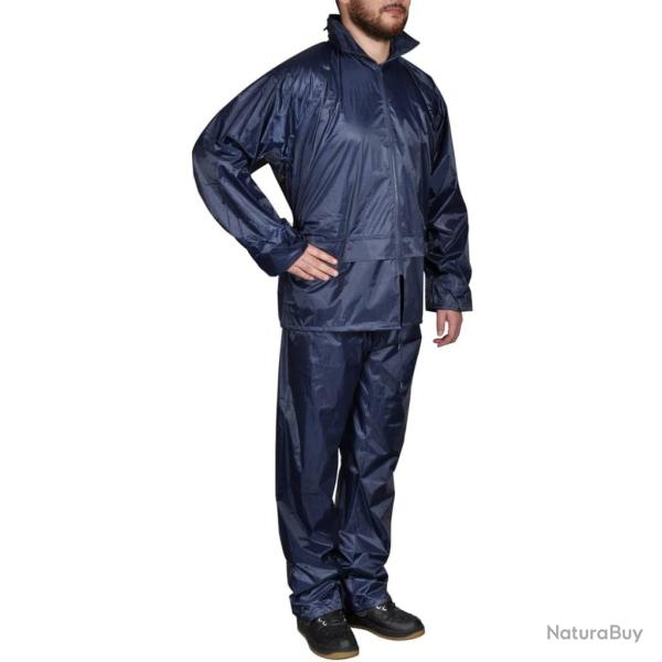 Combinaison de pluie avec capuche 2 pi�ces Bleu marine