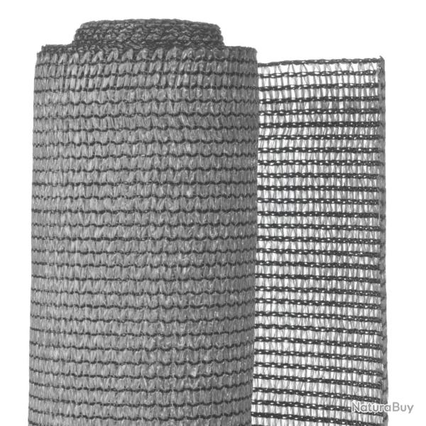 Brise-vue de jardin PE 1,2 x 5 m Gris