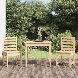 bistrot de jardin 3 pcs bois de pin massif