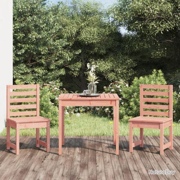 bistrot de jardin 3 pcs bois massif Douglas