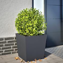 Jardini&egrave;re anthracite 50x50x50 cm acier
