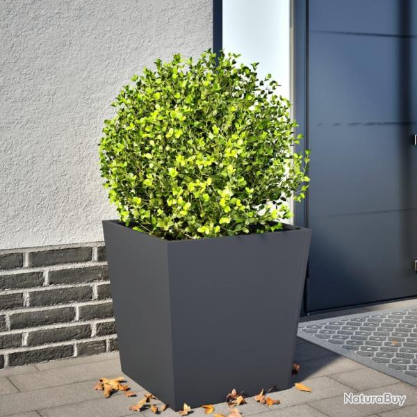 Jardini�re anthracite 50x50x50 cm acier