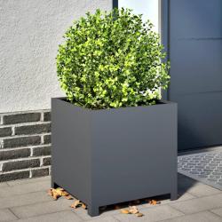 Jardini&egrave;re anthracite 50x50x50 cm acier