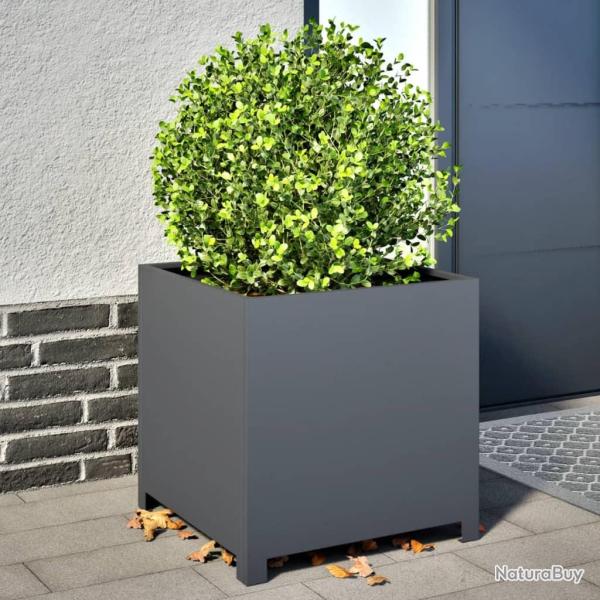 Jardini�re anthracite 50x50x50 cm acier
