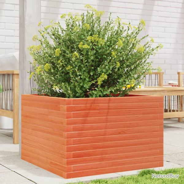 Jardini�re cire marron 70x70x45,5 cm bois de pin massif