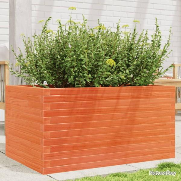 Jardini�re cire marron 90x60x45,5 cm bois de pin massif