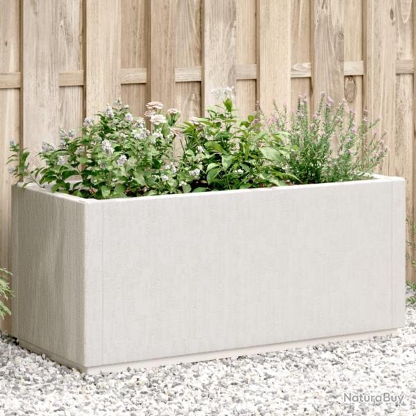 Jardini�re blanc 80x36x35 cm PP