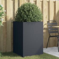 Jardini&egrave;re anthracite 52x48x75 cm acier alsavelo