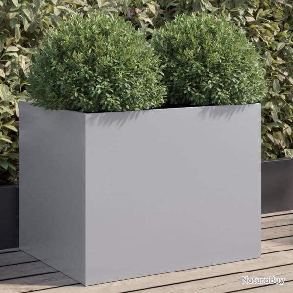 Jardini�re argent� 62x47x46 cm acier galvanis�