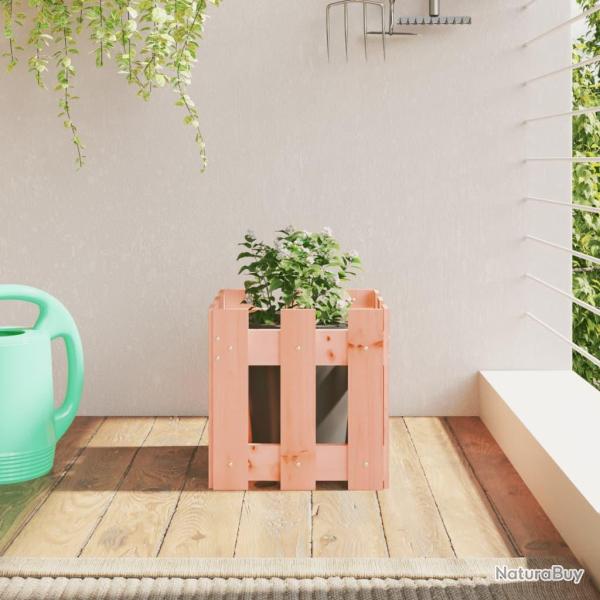 Jardini�re avec design de cl�ture 30x30x30 cm Douglas massif