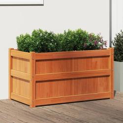 Jardini&egrave;re cire marron 90x50x50 cm bois de pin massif