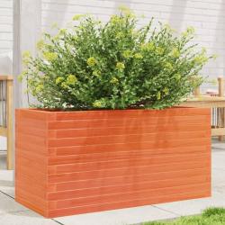 Jardini&egrave;re cire marron 90x40x45,5 cm bois de pin massif