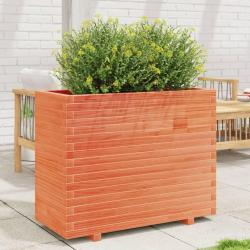 Jardini&egrave;re cire marron 90x40x72,5 cm bois de pin massif