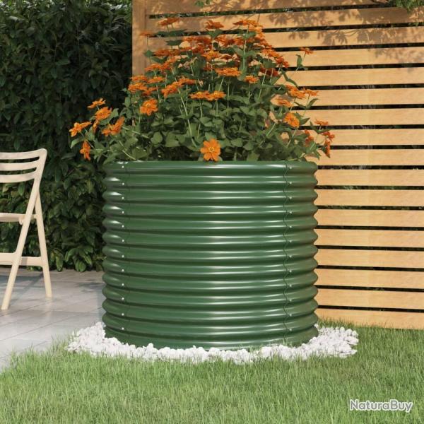 Jardini�re de jardin Acier enduit de poudre 80x80x68 cm Vert