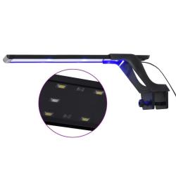 Lampe &agrave; LED d'aquarium avec pince 35-55 cm Bleu et blanc