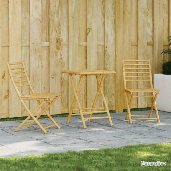bistro 3 pcs bambou