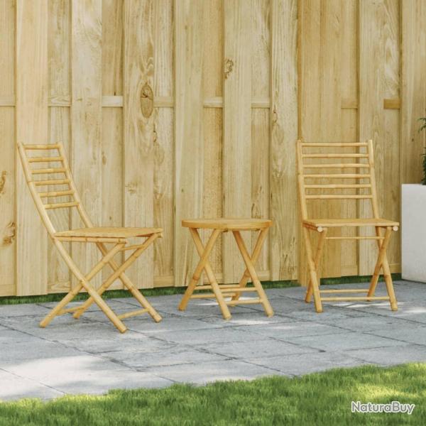bistro 3 pcs bambou