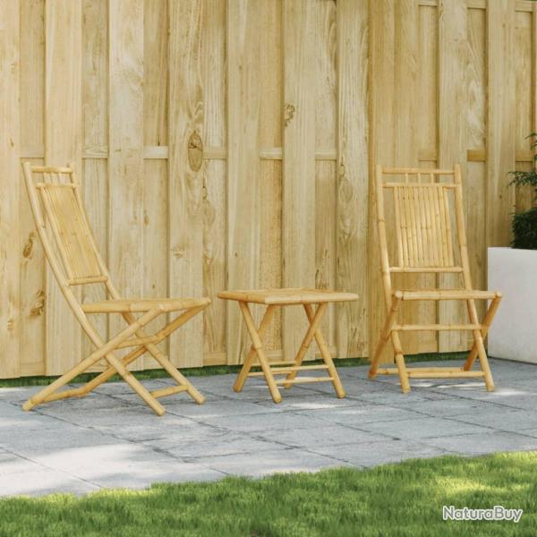 bistro 3 pcs bambou