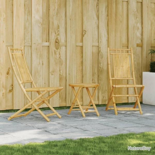 bistro 3 pcs bambou