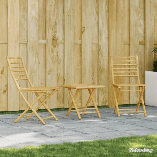 bistro 3 pcs bambou