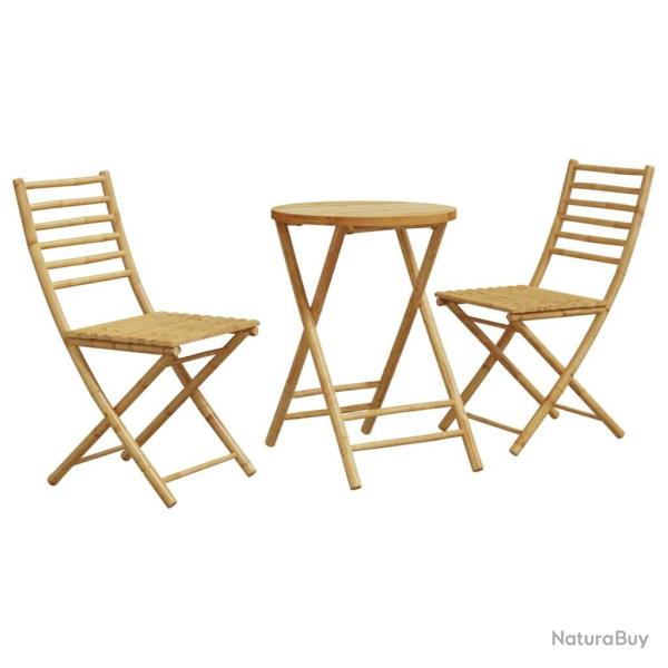 bistro 3 pcs bambou