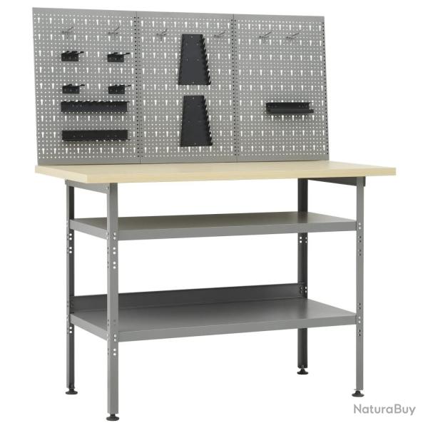 �tabli avec 3 panneaux muraux