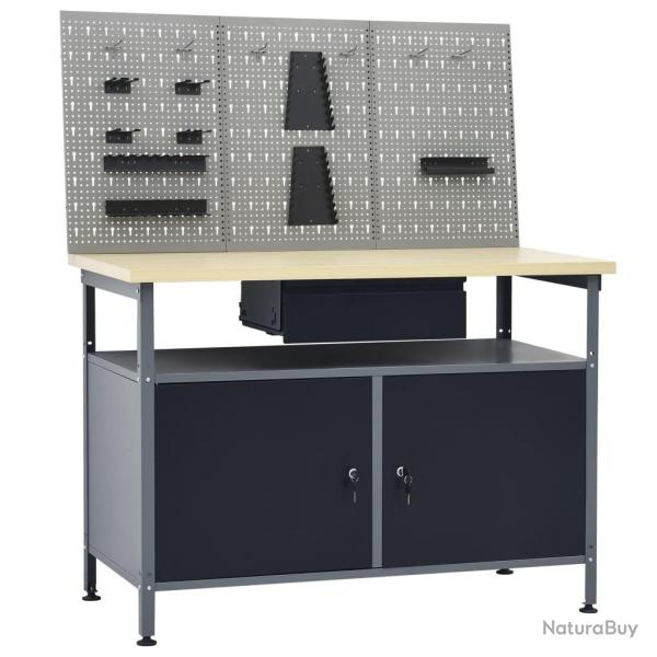 �tabli avec 3 panneaux muraux