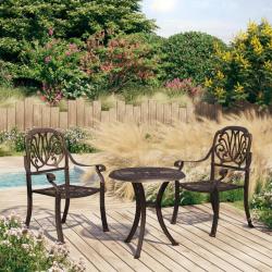 bistro 3 pcs Aluminium coul&eacute; Bronze