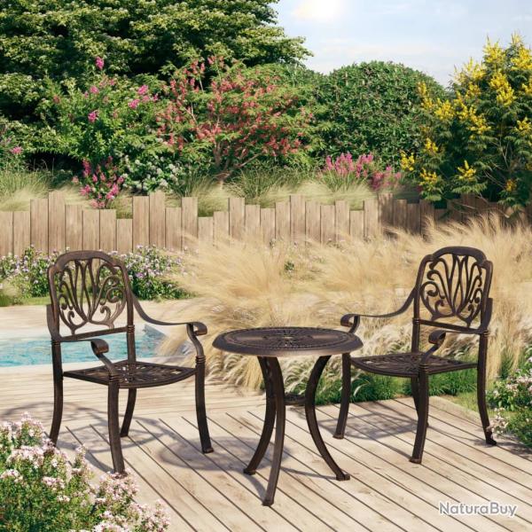 bistro 3 pcs Aluminium coul� Bronze