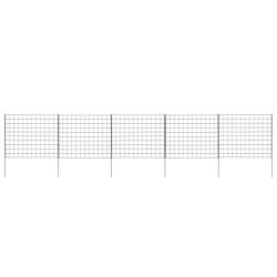 Ensemble de cl&ocirc;ture de jardin 77,5x64 cm vert