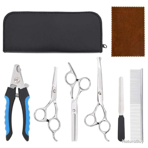 ciseaux de toilettage pour chien 6 pcs alsavelo