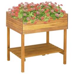 Jardini&egrave;re sur&eacute;lev&eacute;e 78,5x58,5x78,5 cm Bois massif d'acacia