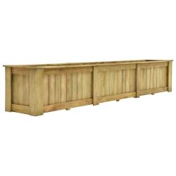 Jardini&egrave;re sur&eacute;lev&eacute;e 291x50x50 cm Bois de pin impr&eacute;gn&eacute;
