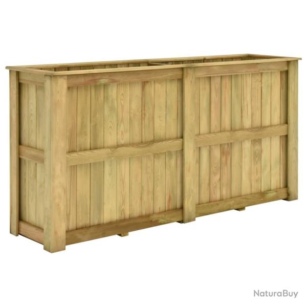 Jardini�re sur�lev�e 196x50x100 cm Bois de pin impr�gn�
