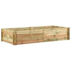 Jardini&egrave;re pour l&eacute;gumes Bois de pin impr&eacute;gn&eacute; 197x100x40 cm
