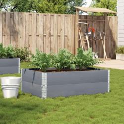 Jardini&egrave;re gris 120x80 cm bois massif de pin alsavelo