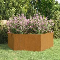 Jardini&egrave;re Rouill&eacute; 138x120x45 cm Acier corten