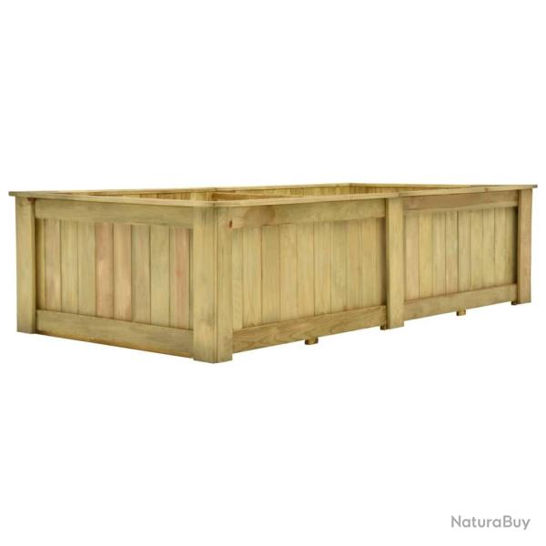Jardini�re sur�lev�e 196x100x50 cm Bois de pin impr�gn�