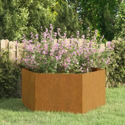 Jardini&egrave;re Rouill&eacute; 90x90x45 cm Acier corten alsavelo